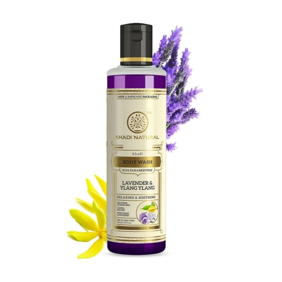 Khadi Natural Lavender & Ylang Body Wash Sls Paraben Free (210 ML)