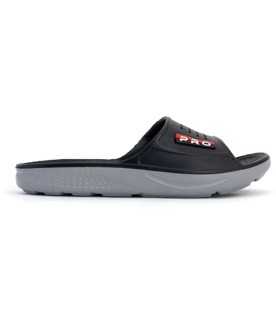 KHADIM - Black Rubber Slide Flip flop - None