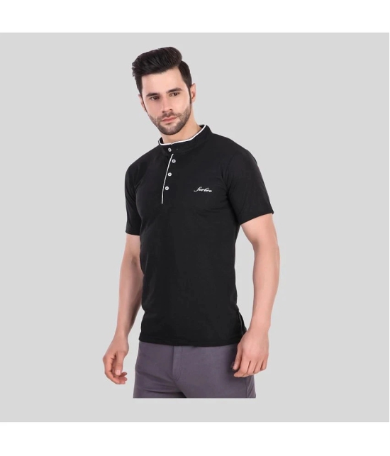 Forbro Black Cotton Regular Fit Mens Sports T-Shirt ( Pack of 1 ) - None