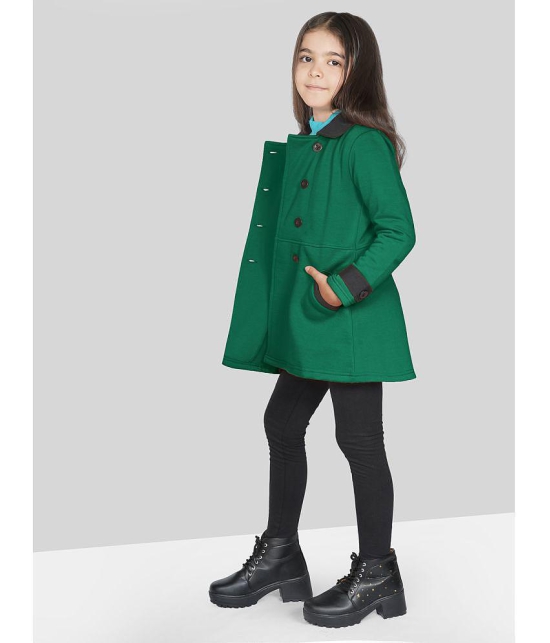 Naughty Ninos Girls Green Pea Coat - None