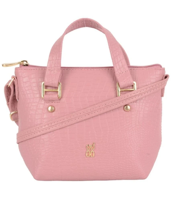 Baggit Pink PU Tote Bag - Pink