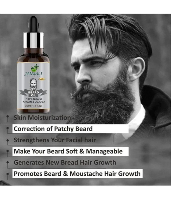 PURE JANGALI ORGANICS Beard Growth Oil- For Stimulating fast Beard Growth Hair Oil 30ML