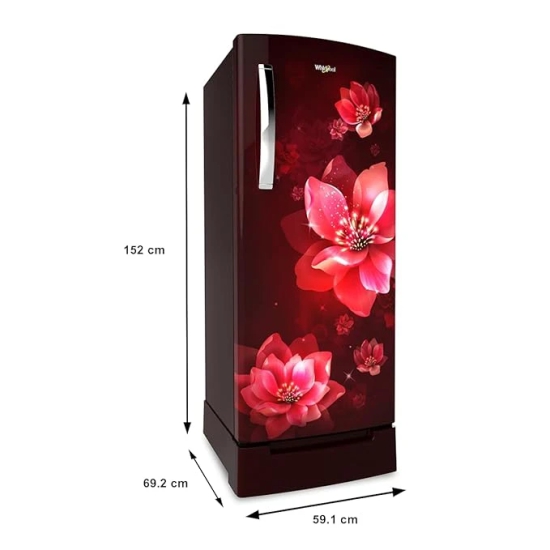 WHIRLPOOL 215 Litres Single Door Refrigerator (Wine Mulia)