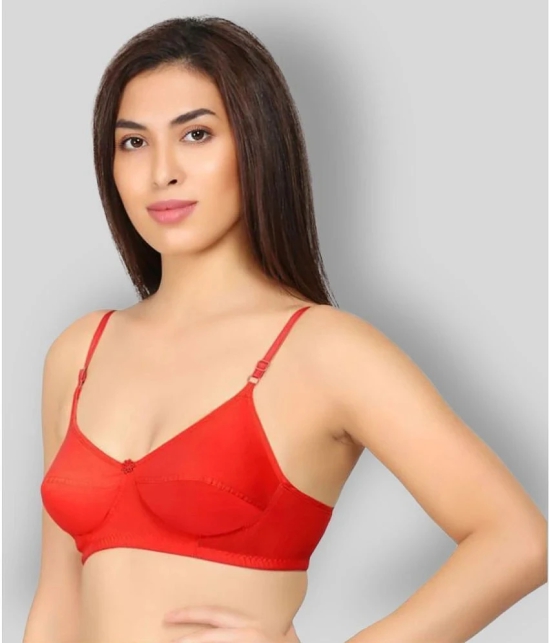 Kiran Enterprises - Multicolor Cotton Blend Non Padded Womens Everyday Bra ( Pack of 3 ) - None