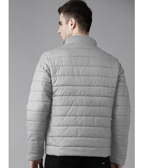 MXN Polyester Mens Quilted & Bomber Jacket - Grey ( Pack of 1 ) - None