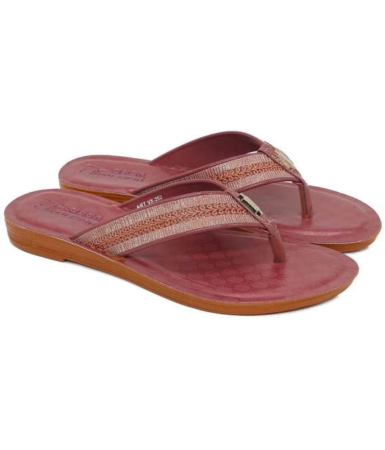 ASIAN Red Womens Daily Slipper - None