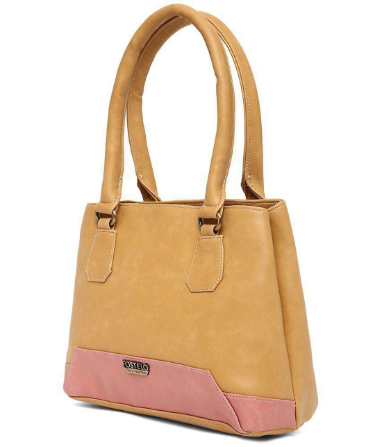 Fostelo - Beige  PU Shoulder Bag - Beige