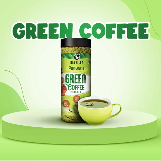 Bevzilla Fatloss Green Coffee Powder - 275GM-Bevzilla Fatloss Green Coffee Powder - 275GM