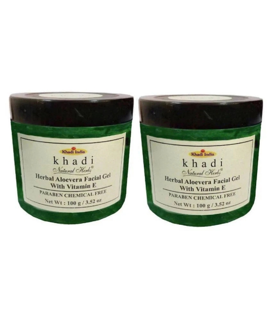 Khadi Herbal Aloevera Facial Gel Facial Kit 200 gm Pack of 2