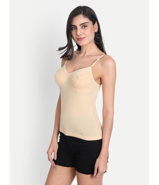 AIMLY Cotton Camisoles - Beige Single - None