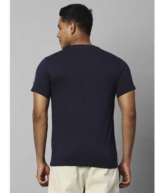 FanCode - Navy Blue Cotton Regular Fit Men's Sports T-Shirt ( Pack of 1 ) - None