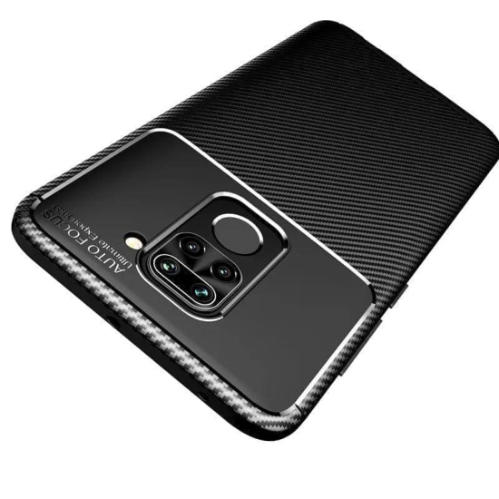 Winble Redmi Note 9 Back Cover Case Carbon Fiber