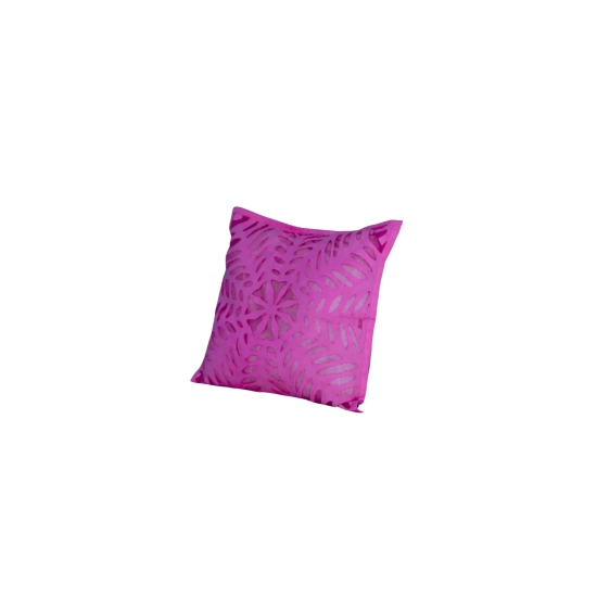 Tisser Reverse Applique Pure Cotton Cushion Cover Size-16x16