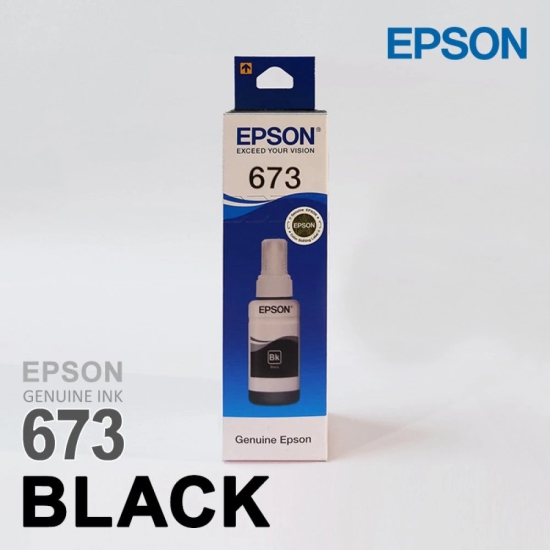 Epson T6731 / 673 Black Genuine Ink Bottle 70 ml-Black