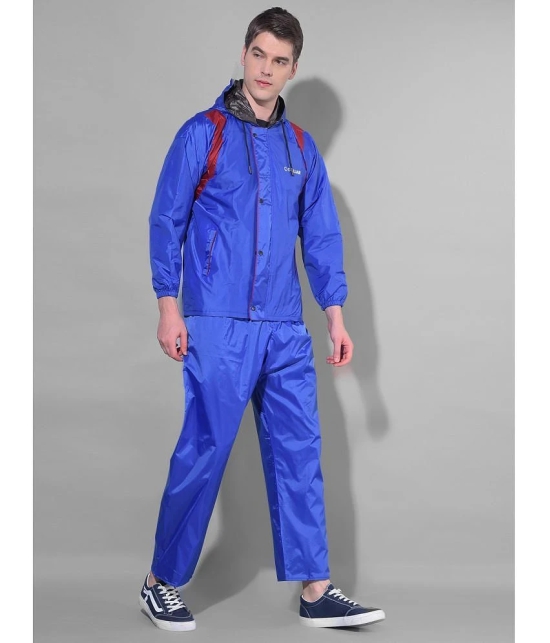 Dollar Blue Nylon Mens Rain Suit ( Pack of 1 ) - L