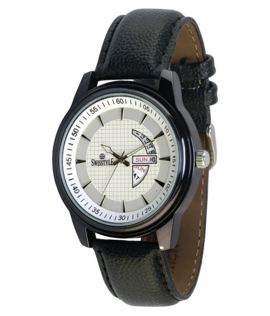 Swisstyle 1010 Leather Analog Mens Watch