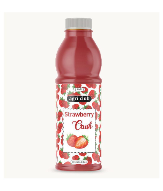 AGRI CLUB Strawberry Crush/Squash 1Ltr./33.81oz 910 g