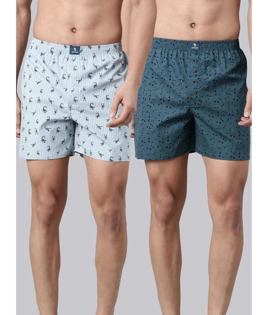 Joven Grey Cotton Mens Boxer- ( Pack of 2 ) - None