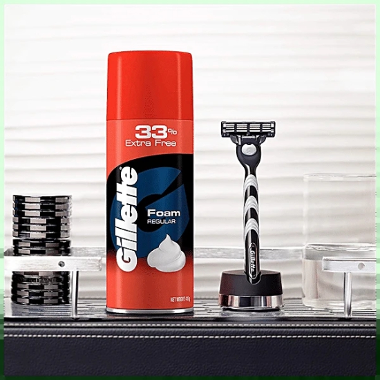 Gillette Foam Shave - Regular, 418 Gm