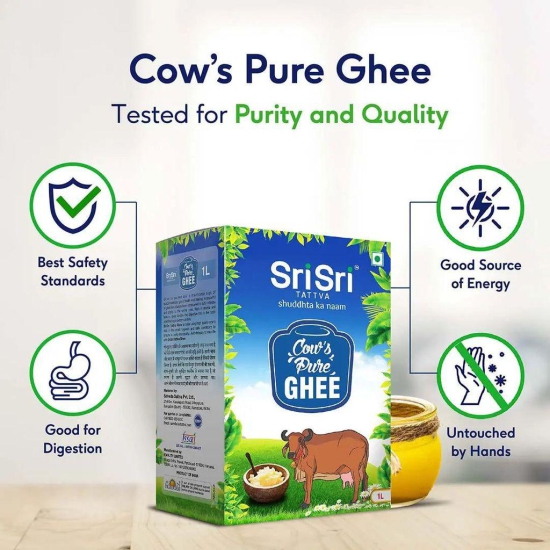 Sri Sri Tattva Cow's Pure Ghee, 1L