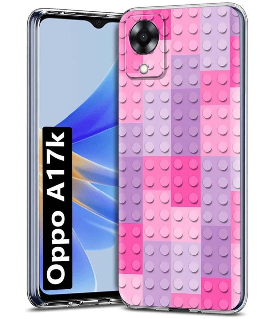 NBOX - Multicolor Printed Back Cover Silicon Compatible For Oppo A17K ( Pack of 1 )