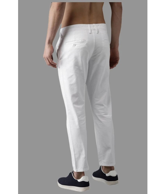 HALOGEN White Regular Chinos ( Pack of 1 ) - None