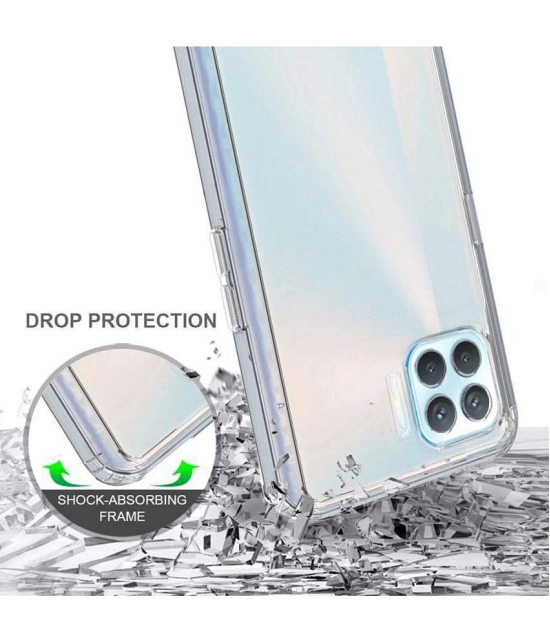 Case Vault Covers - Transparent Silicon Silicon Soft cases Compatible For Oppo F17 ( Pack of 1 ) - Transparent