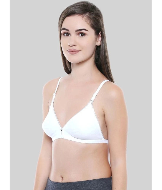 Bodycare White Cotton Non Padded Womens Everyday Bra ( Pack of 1 ) - None