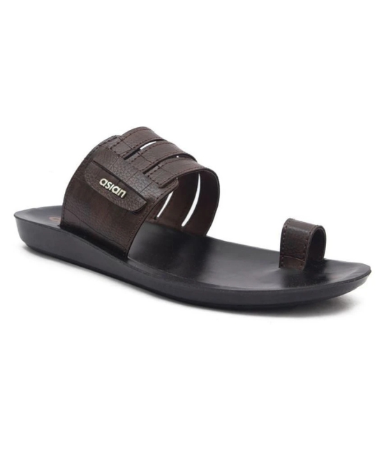 ASIAN Brown Flip Flops - 9