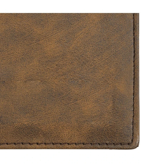 GEEO Brown Faux Leather Mens Regular Wallet ( Pack of 1 ) - Brown