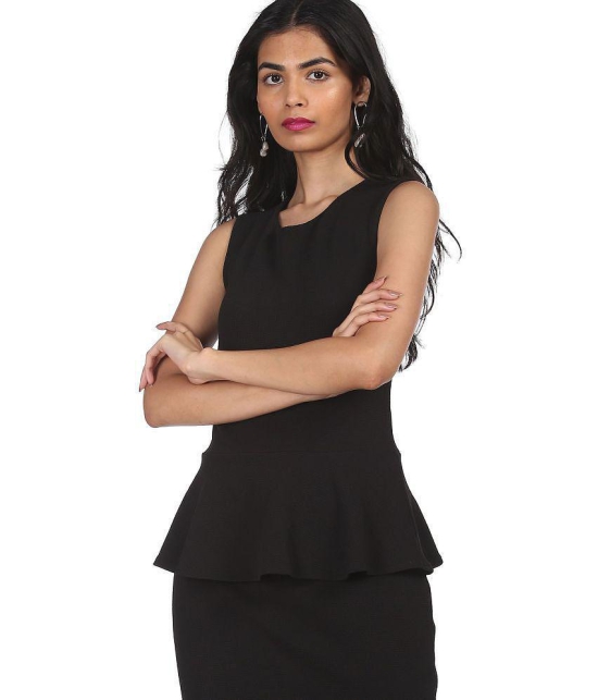 Sugr - Polyester Black Women's Peplum dress ( Pack of 1 ) - None