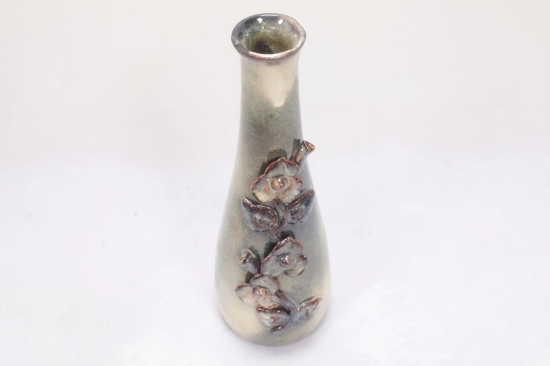 Khurja Pottery Flower Vase Bottle  Italian Finish Size 10 Inches