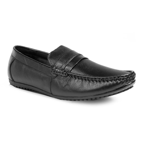 BXXY Men's Black Leather Office Wear Formal Shoes 7