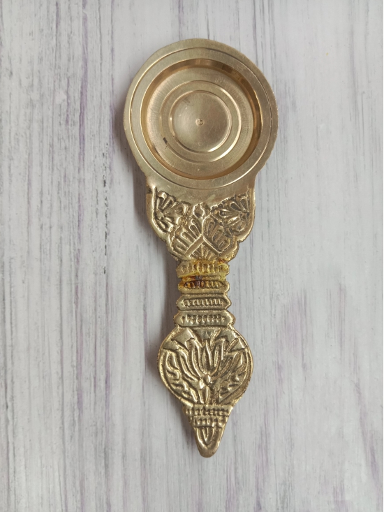 VRINDA METAL ART Dhoop Aarti Spoon  Small  Spon