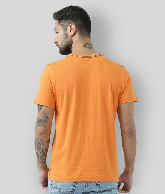 Huetrap - Orange Cotton Regular Fit Mens T-Shirt ( Pack of 1 ) - None