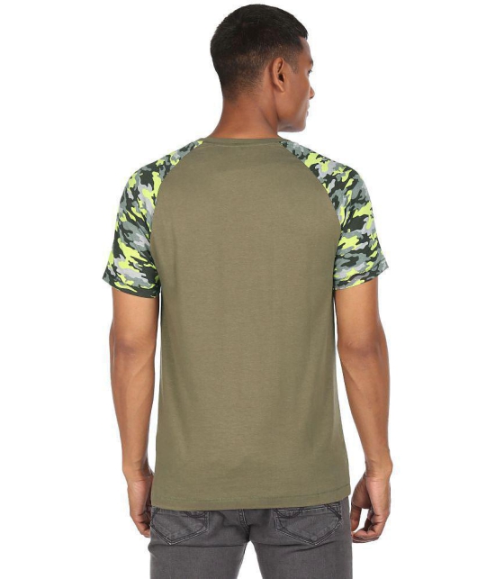 Colt - Cotton Blend Regular Fit Green Men's T-Shirt ( Pack of 1 ) - None