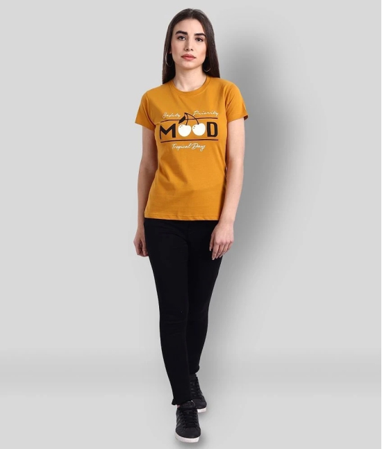 Fabflee Cotton Yellow T-Shirts - Single - M