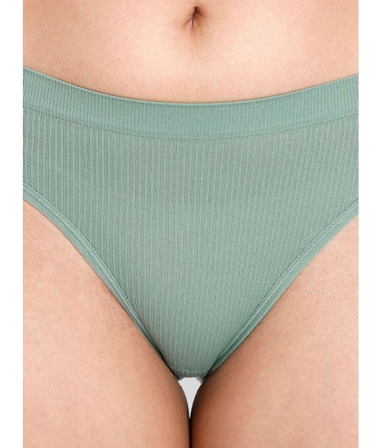 ILRASO - Green Poly Cotton Solid Women's Hipster ( Pack of 1 ) - None