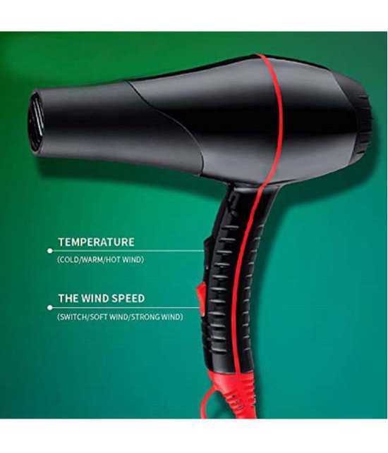 Sanjana Collections Salon Grade Professional 4000W with 2 Diffuser, 1 Comb Diffuser  Hot and Cold Hair Dryer ( Black)