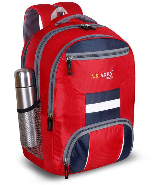 AXEN BAGS 34 Ltrs Red Laptop Bags