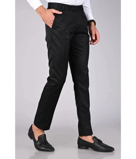 MANCREW Black Regular Formal Trouser ( Pack of 1 ) - None