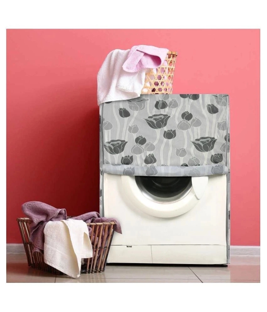 E-Retailer Single PVC Gray Washing Machine Cover for Universal Front Load - Gray