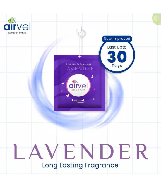 Airvel Lavander Fragrance Air Freshener Pouch For Amazing Fragrance Pack of 1 (6 Pcs)