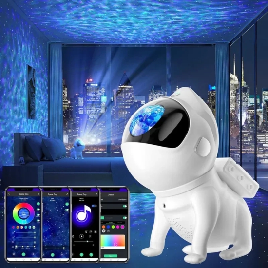 Spacedog Starry Sky Projector with Bluetooth