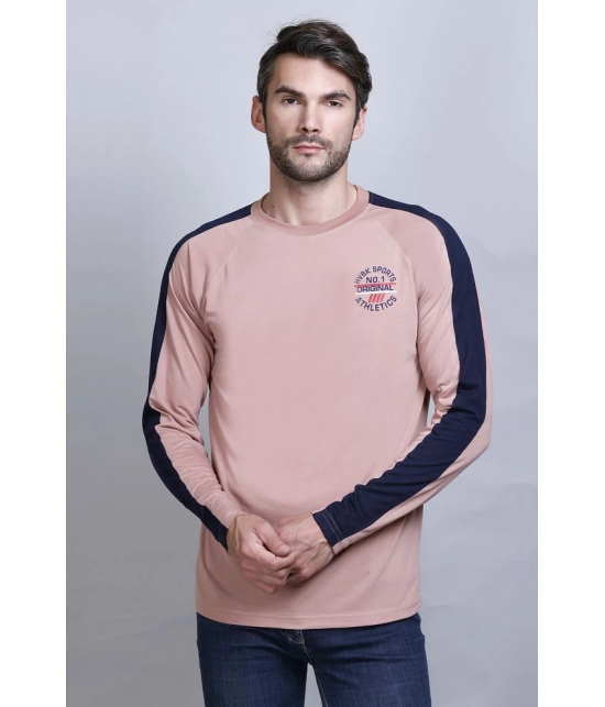 Buy Hvbk Cotton Blend Regular Fit Colorblock Full Sleeves Mens T Shirt Pink Pack Of 1 None Online in India Khojle by Jagran