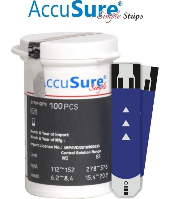 ACCUSURE Simple (2x50) Strips 100 Test Strips