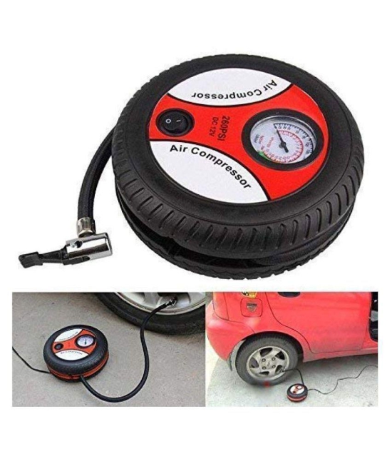 Mini 12V Tire Inflator, Compact Durable Car Air Compressor Pump Tire Inflator Car Tyre Inflator Digital Gauge 12 V DC