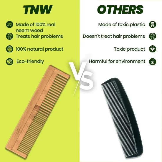 Neem Wood Comb (Anti-Dandruff & Anti-Hair Fall Comb)