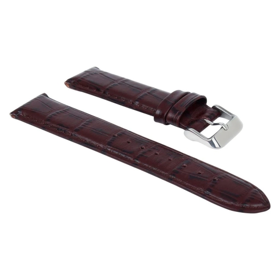 Exelent Leather Mens Replacement Watch Straps Compatible with All Watches with Regular 20 mm Lug Size Brown