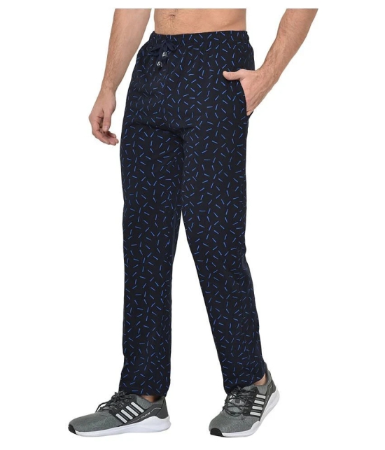 Vimal Jonney Blue Cotton Blend Trackpants - XL